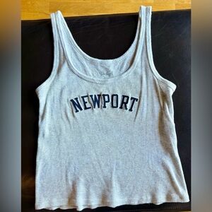 🩶John Galt - Brandy Melville - Newport Gray Women's Tank Top🩶